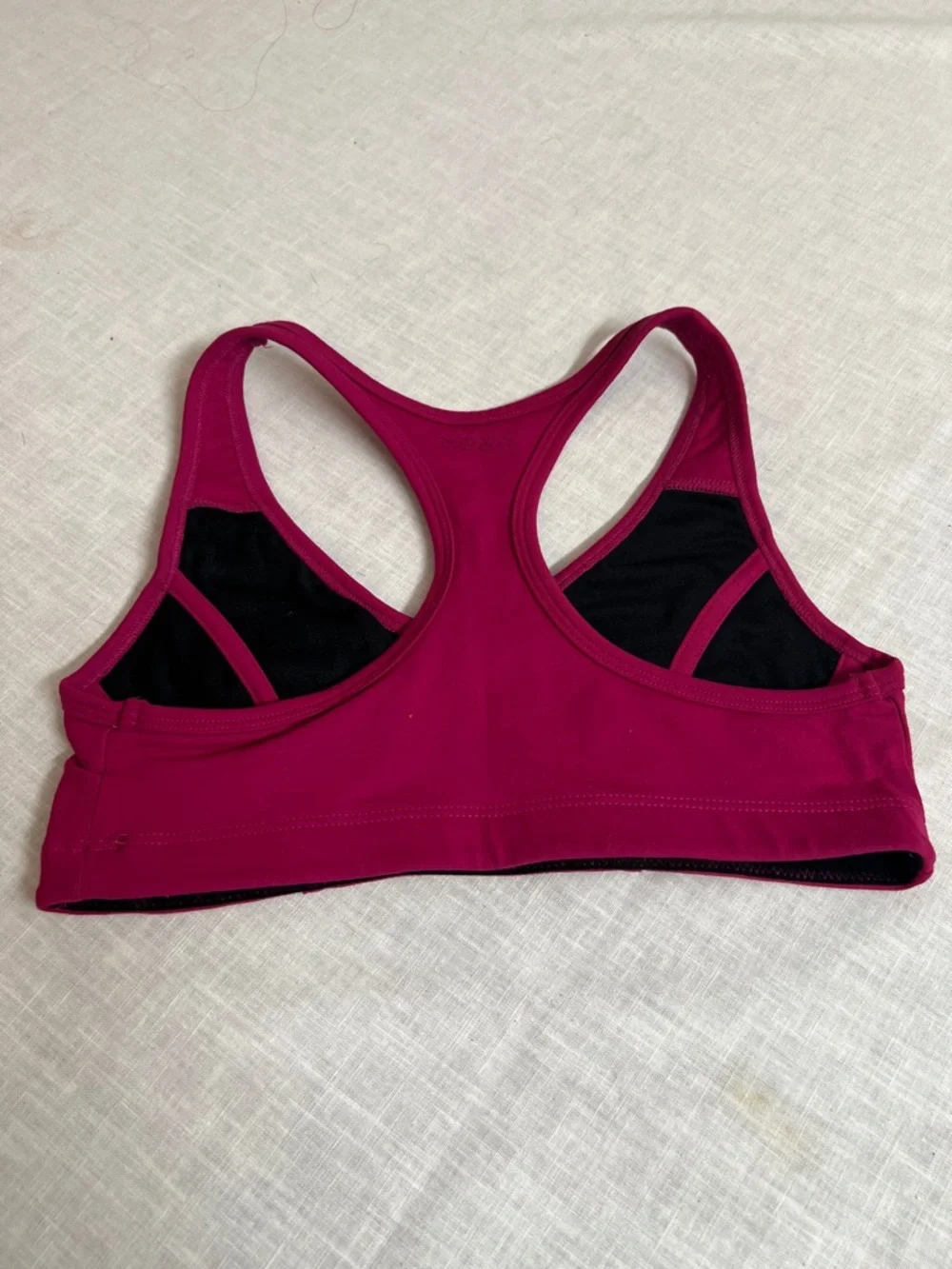 🌞 bebe vintage y2k fitness pullover sports bra hot pink/maroon women size S